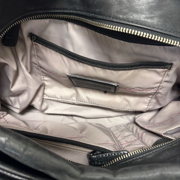 TUMI Black Leather Purse Large Work-Travel Shoulder Bag 73235DL - Picture 12 of 16